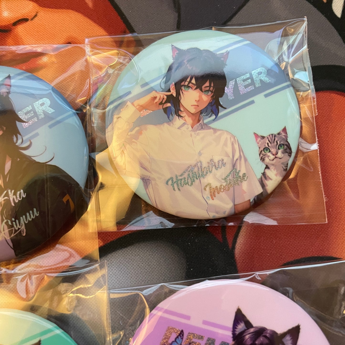 Demon Slayer 9 Button Set