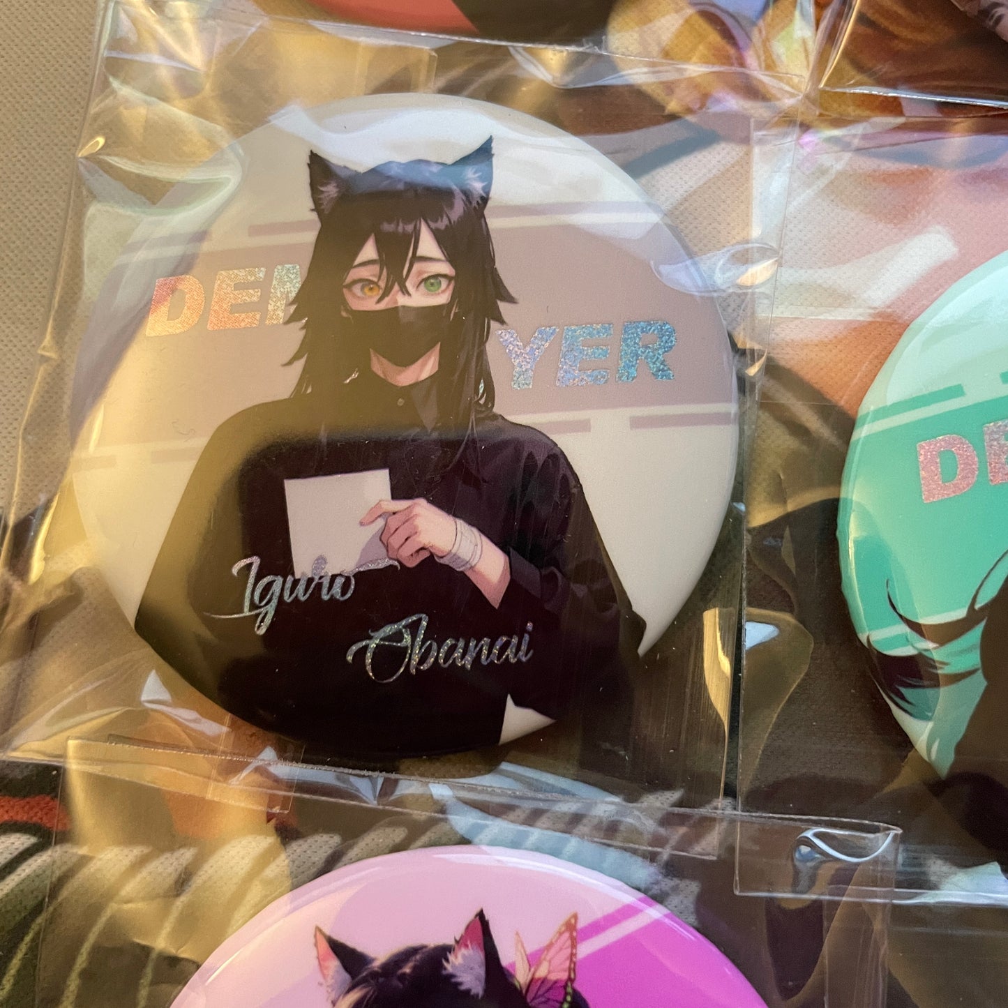 Demon Slayer 9 Button Set