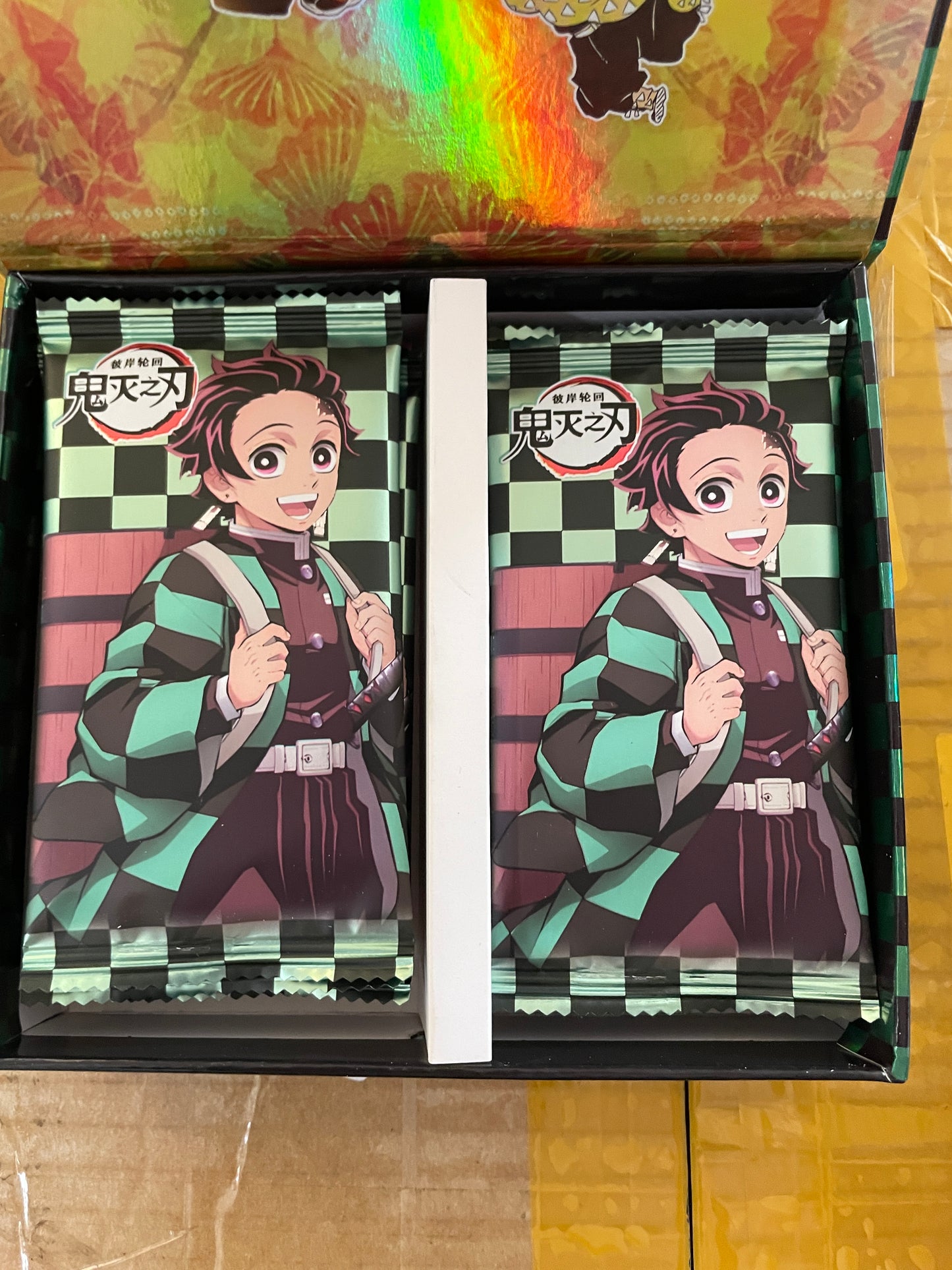 Demon Slayer Black/Green Checker Box