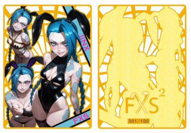FXS Custom - Bunny Girl Paradise V2 Custom Metal Cards