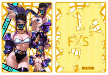 FXS Custom - Bunny Girl Paradise V2 Custom Metal Cards