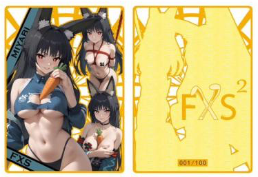 FXS Custom - Bunny Girl Paradise V2 Custom Metal Cards