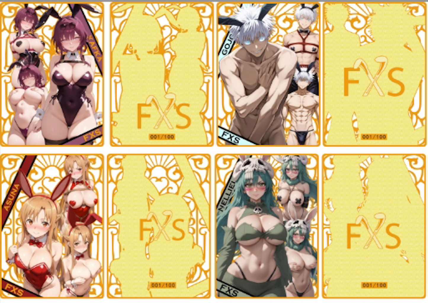 FXS Custom - Bunny Girl Paradise Metal Cards