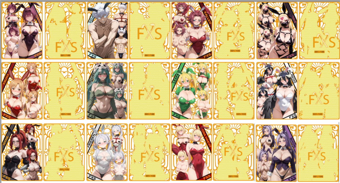 FXS Custom - Bunny Girl Paradise Metal Cards