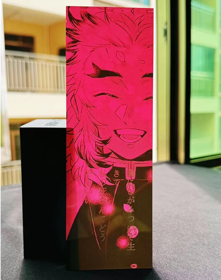 Demon Slayer "Growing Burn Heart" Acrylic Block