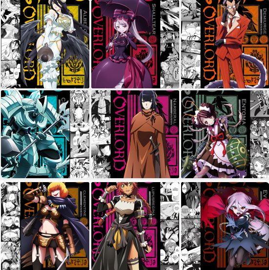 FXS Overlord Black Manga Metal Card Collection